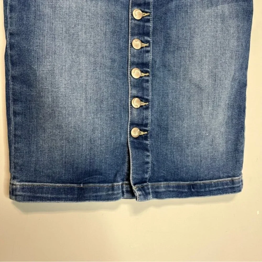 Joe's Jeans Kerrigan Denim Button Front Pencil Skirt, size 28 - Picture 5 of 14